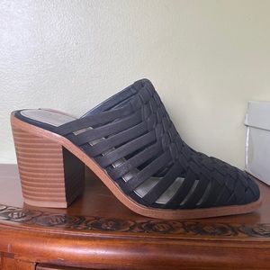 1. State black leather heeled mules “Licha” from Nordstrom 7 new in box